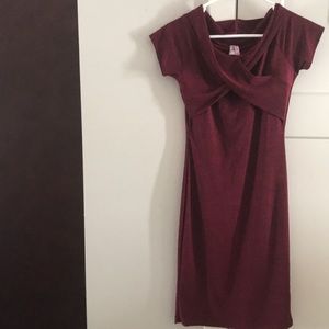 NWT Beautiful burgundy dress